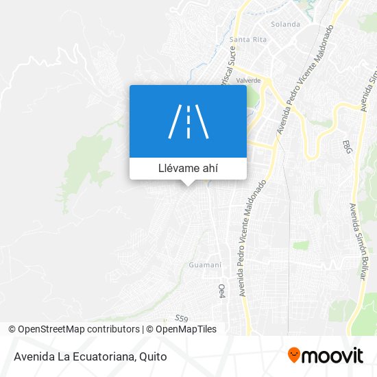 Mapa de Avenida La Ecuatoriana