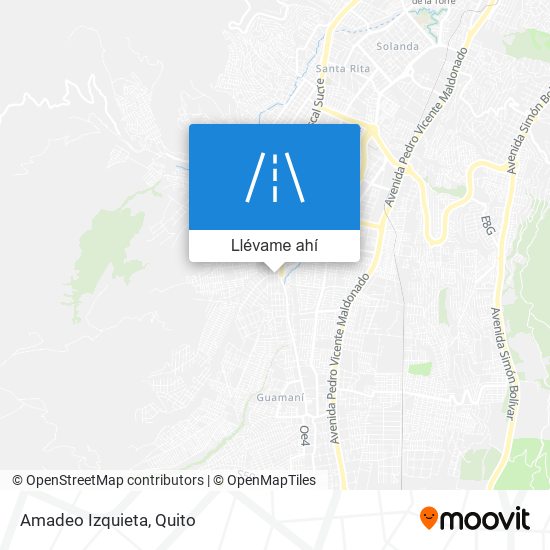 Mapa de Amadeo Izquieta