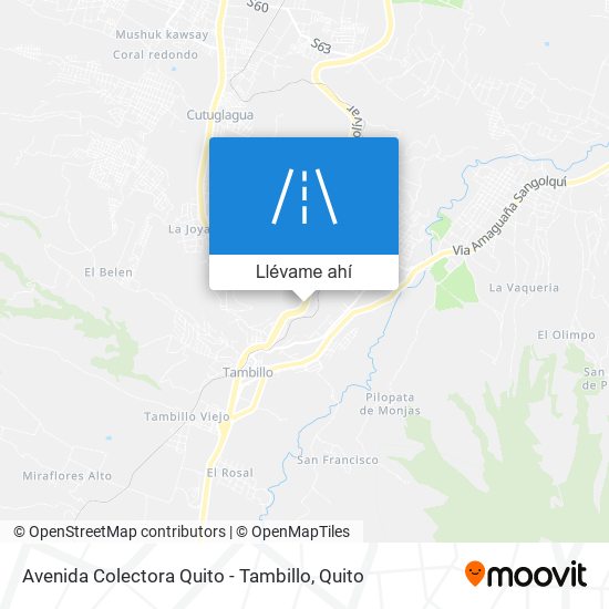 Mapa de Avenida Colectora Quito - Tambillo