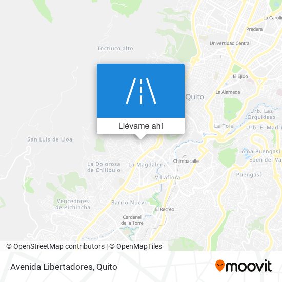 Mapa de Avenida Libertadores