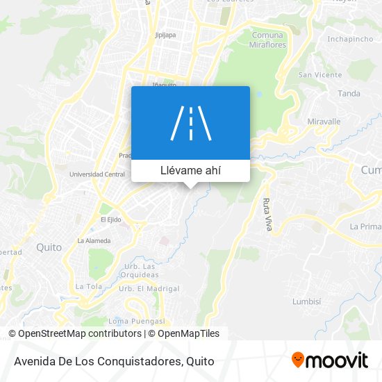 Mapa de Avenida De Los Conquistadores