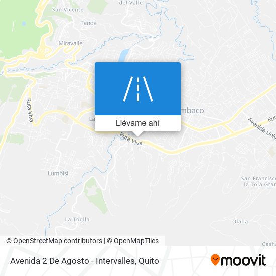 Mapa de Avenida 2 De Agosto - Intervalles