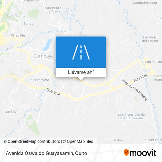 Mapa de Avenida Oswaldo Guayasamín