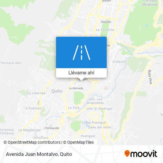 Mapa de Avenida Juan Montalvo