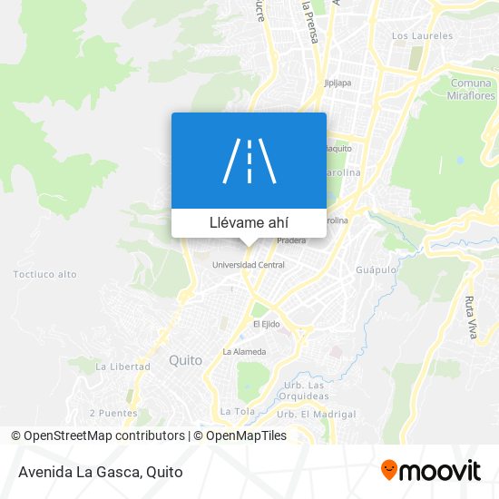 Mapa de Avenida La Gasca