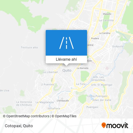 Mapa de Cotopaxi