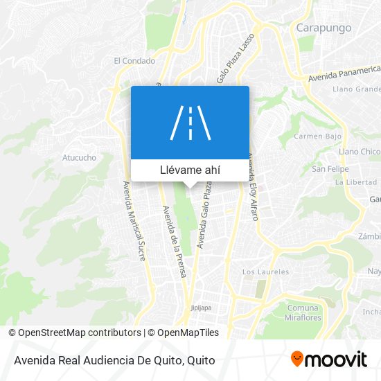 Mapa de Avenida Real Audiencia De Quito