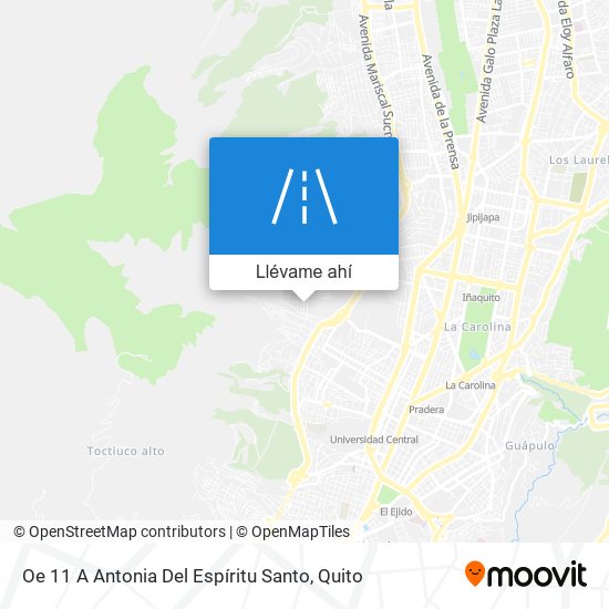 Mapa de Oe 11 A Antonia Del Espíritu Santo