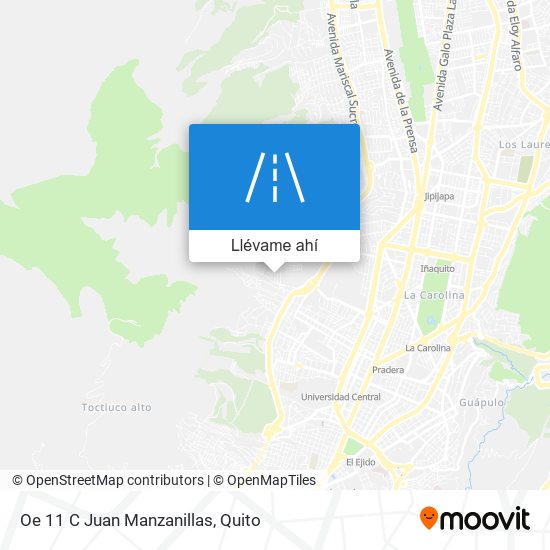 Mapa de Oe 11 C Juan Manzanillas