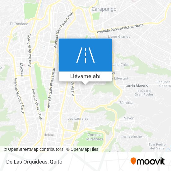 Cómo llegar a De Las Orquideas en Quito en Autobús?