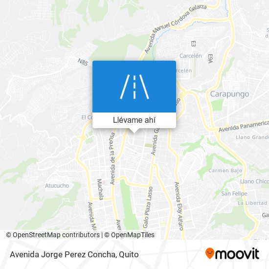 Mapa de Avenida Jorge Perez Concha
