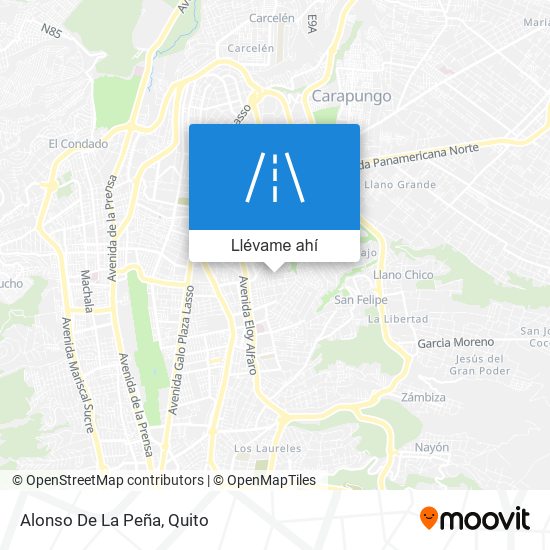 Mapa de Alonso De La Peña
