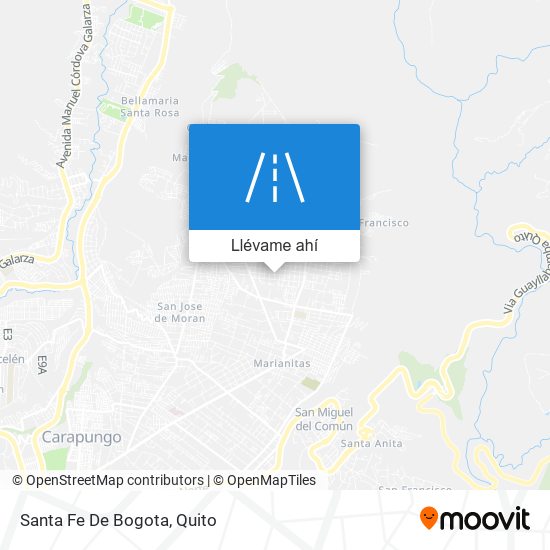 Mapa de Santa Fe De Bogota