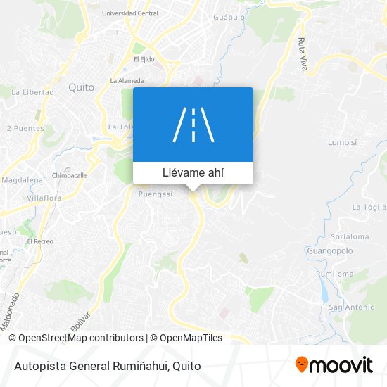 Mapa de Autopista General Rumiñahui