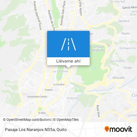 Mapa de Pasaje Los Naranjos N35a