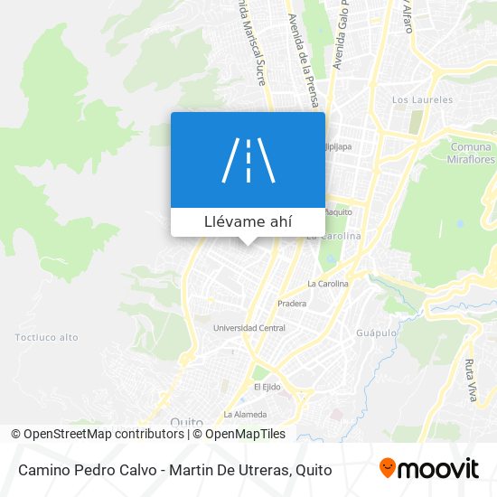 Mapa de Camino Pedro Calvo - Martin De Utreras