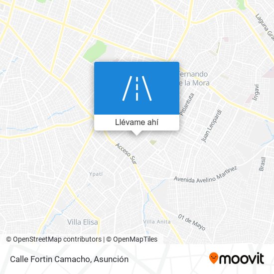 Mapa de Calle Fortin Camacho