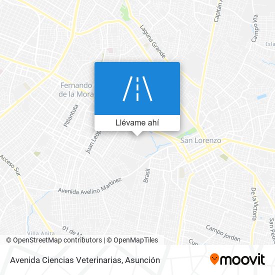 Mapa de Avenida Ciencias Veterinarias