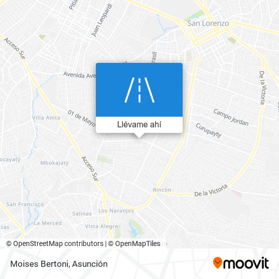 Mapa de Moises Bertoni