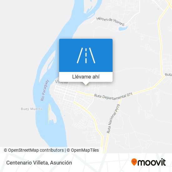 Mapa de Centenario Villeta