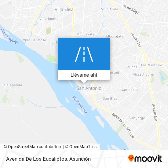 Mapa de Avenida De Los Eucaliptos