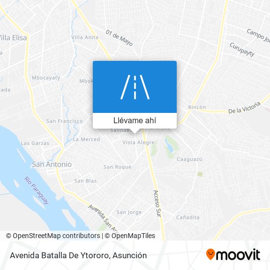 Mapa de Avenida Batalla De Ytororo