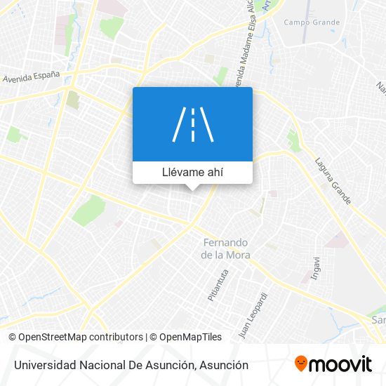 Mapa de Universidad Nacional De Asunción