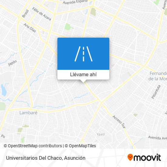 Mapa de Universitarios Del Chaco