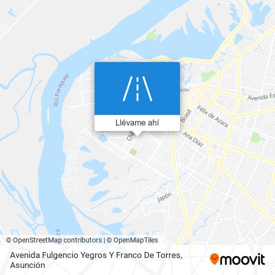 Mapa de Avenida Fulgencio Yegros Y Franco De Torres