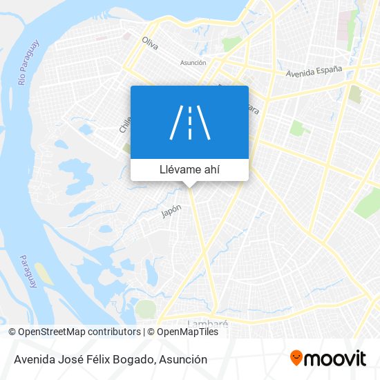 Mapa de Avenida José Félix Bogado