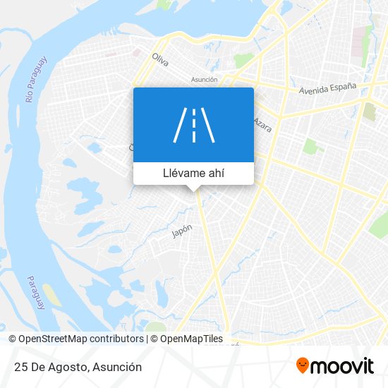 Mapa de 25 De Agosto