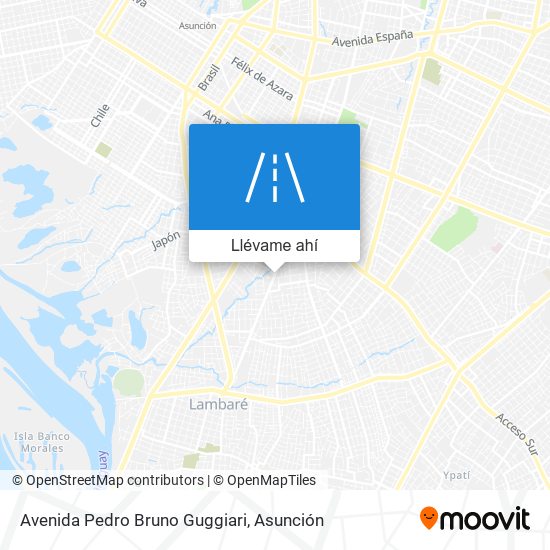 Mapa de Avenida Pedro Bruno Guggiari