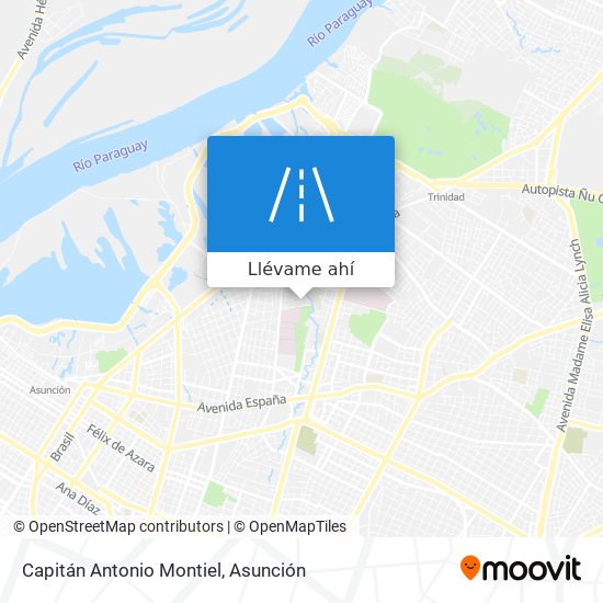 Mapa de Capitán Antonio Montiel