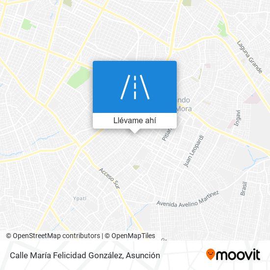 Mapa de Calle María Felicidad González