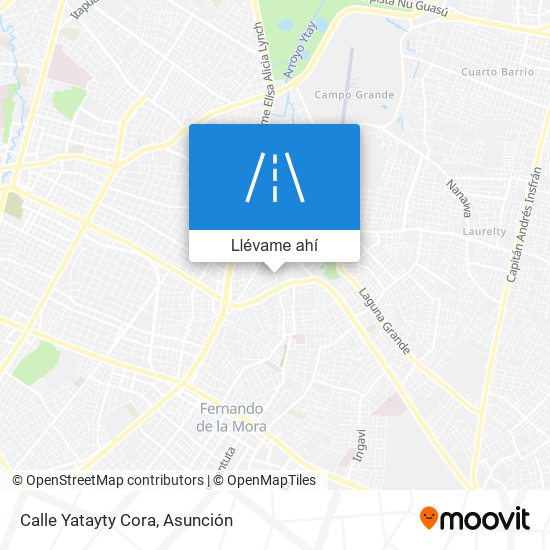 Mapa de Calle Yatayty Cora