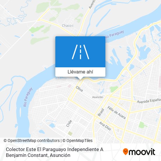 Mapa de Colector Este El Paraguayo Independiente A Benjamín Constant