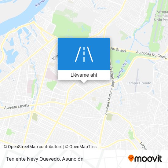 Mapa de Teniente Nevy Quevedo