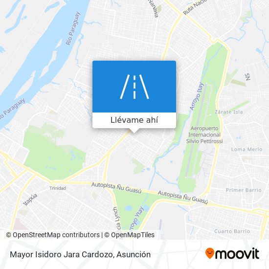 Mapa de Mayor Isidoro Jara Cardozo