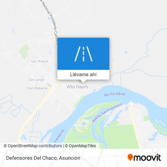 Mapa de Defensores Del Chaco