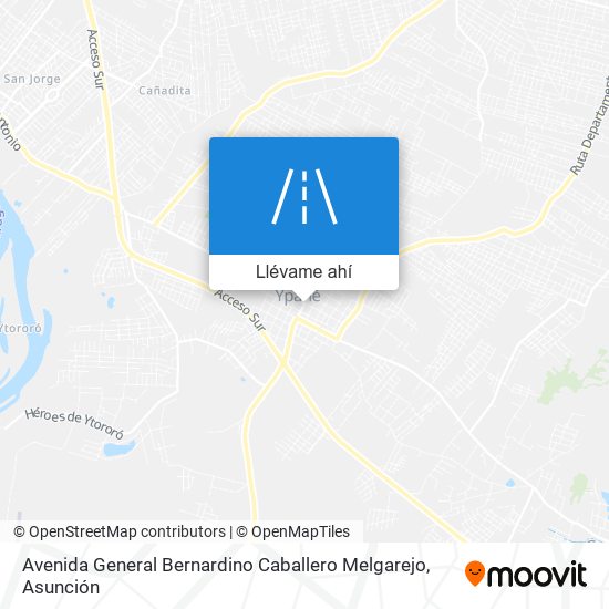 Mapa de Avenida General Bernardino Caballero Melgarejo