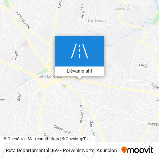 Mapa de Ruta Departamental 069 - Porvenir Norte