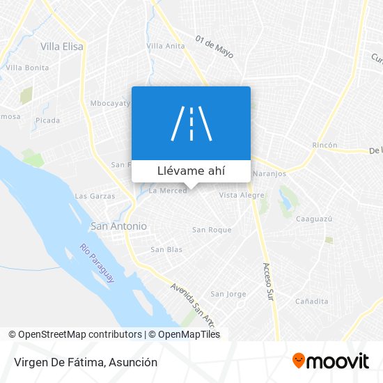 Mapa de Virgen De Fátima