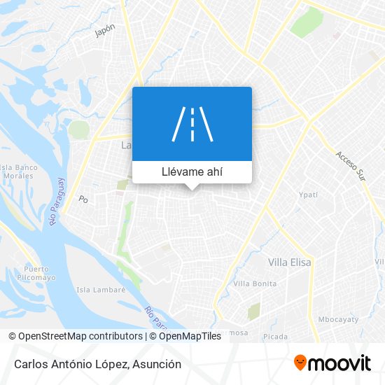 Mapa de Carlos António López