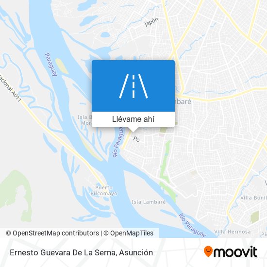 Mapa de Ernesto Guevara De La Serna