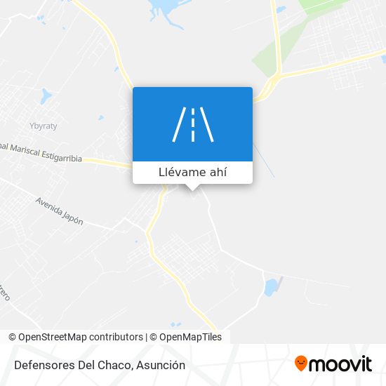 Mapa de Defensores Del Chaco
