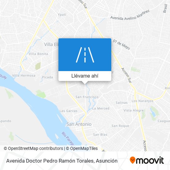Mapa de Avenida Doctor Pedro Ramón Torales