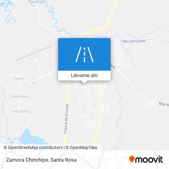 Mapa de Zamora Chinchipe