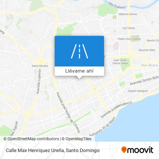 Mapa de Calle Max Henriquez Ureña