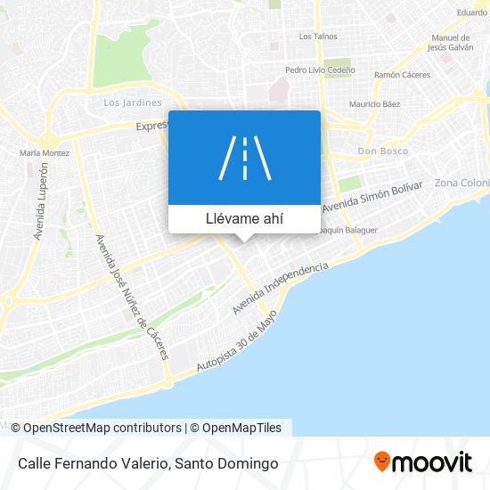 Mapa de Calle Fernando Valerio