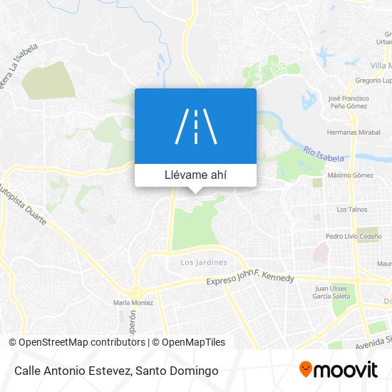 Mapa de Calle Antonio Estevez